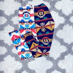 Tribal print leggings